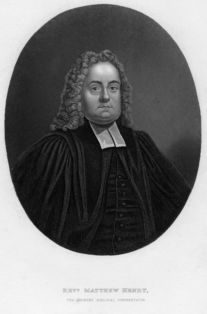 Matthew Henry, commentatore biblico e clero inglese, XIX secolo da Samuel Freeman
