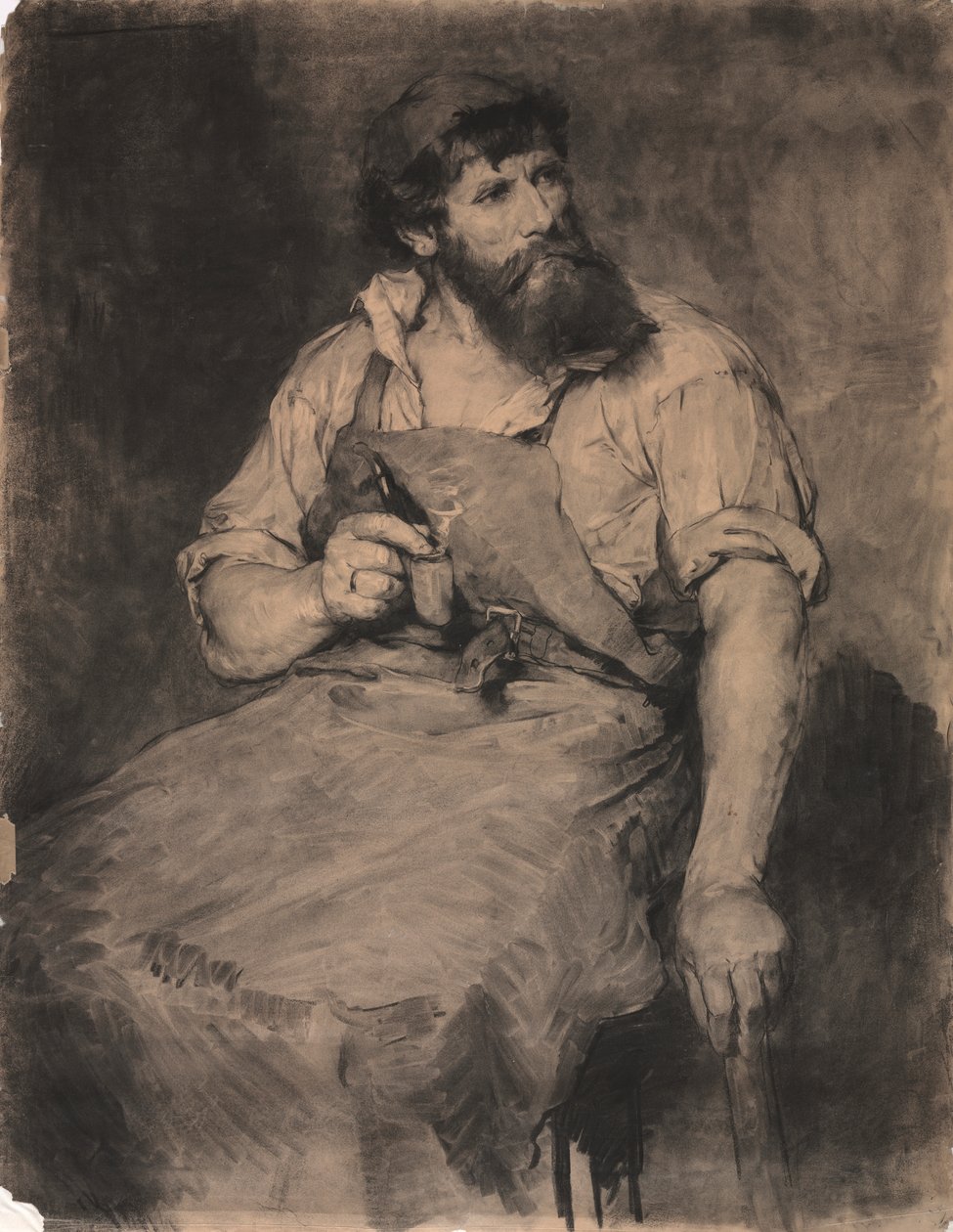 Fucina, studio per "Das Gericht", c.1883 da Samuel H. Crone