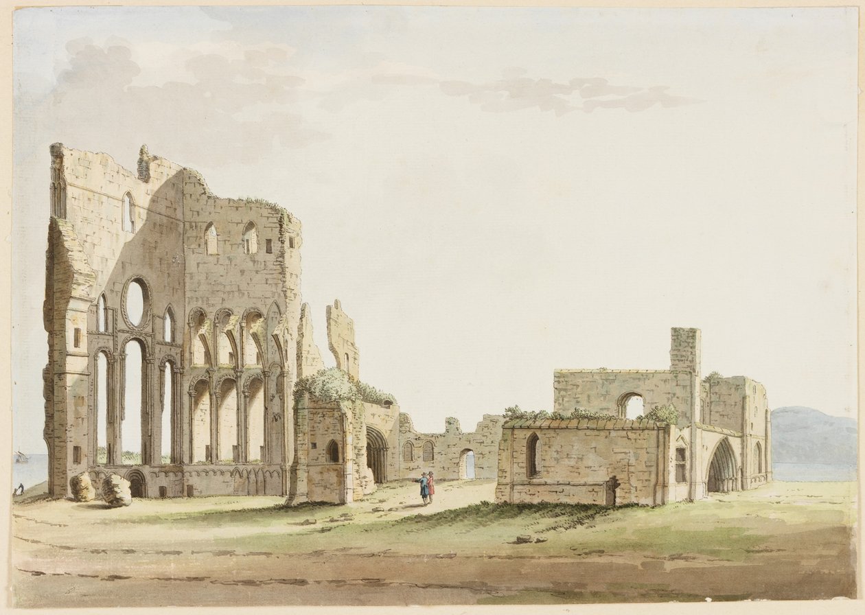 Priorato di Tynemouth, Northumberland da Samuel Hieronymous Grimm