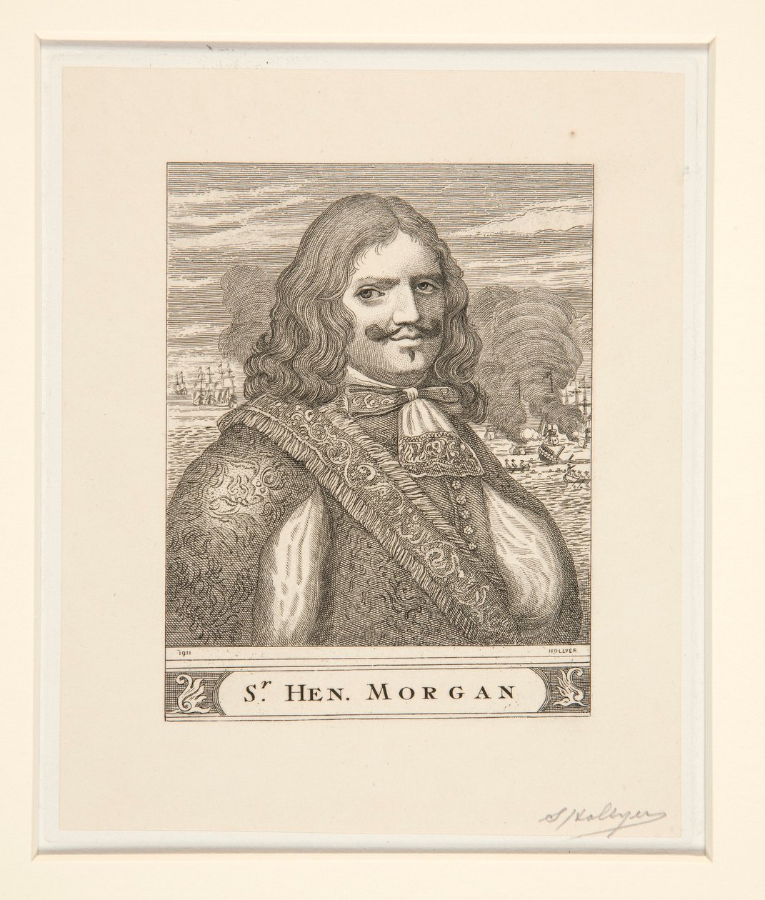 Ritratto di Sir Henry Morgan da Samuel Hollyer