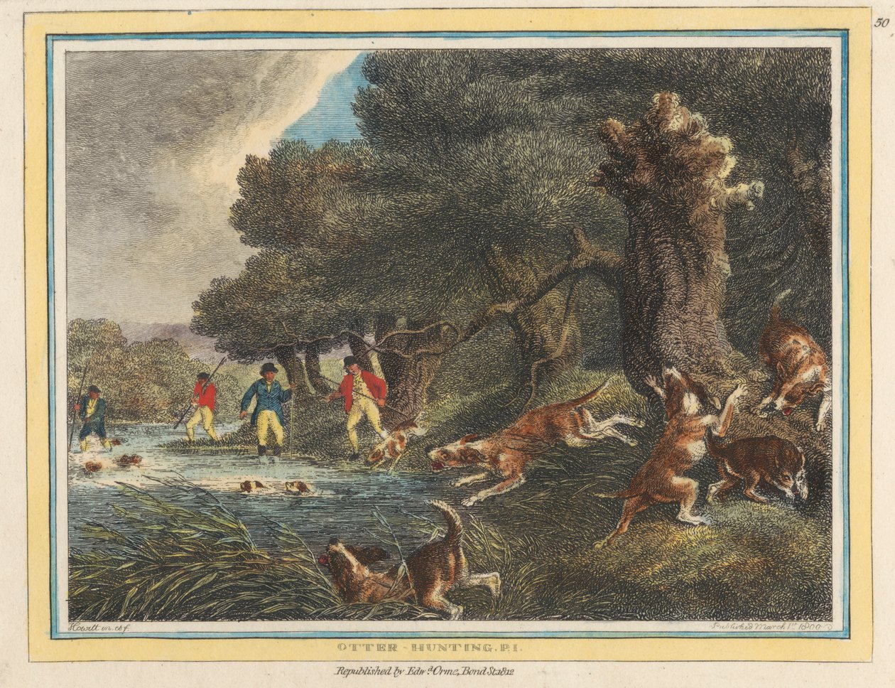 Caccia alla Lontra, Tavola 1 da Samuel Howitt