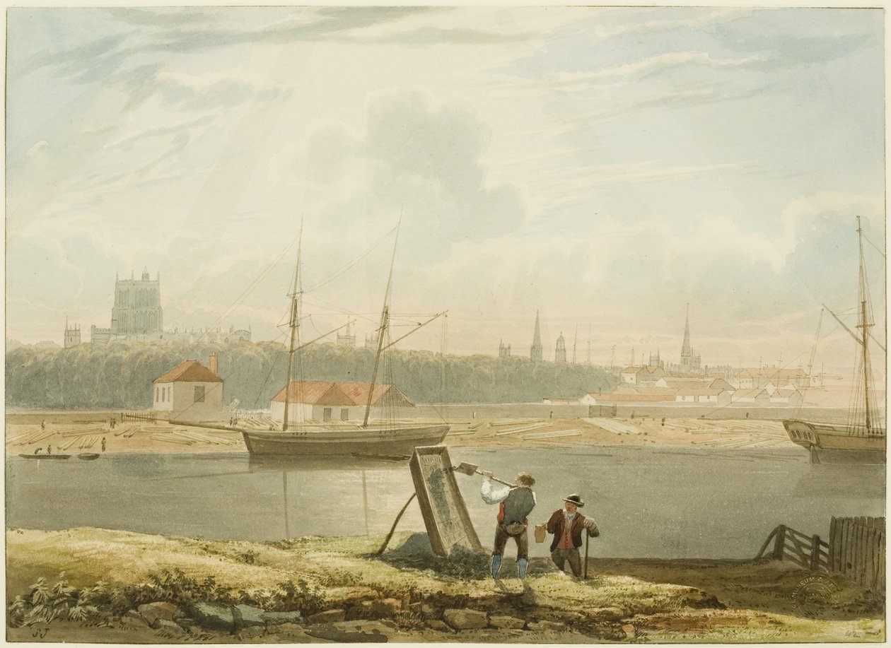 Vista sul Porto Galleggiante, c.1825 da Samuel Jackson