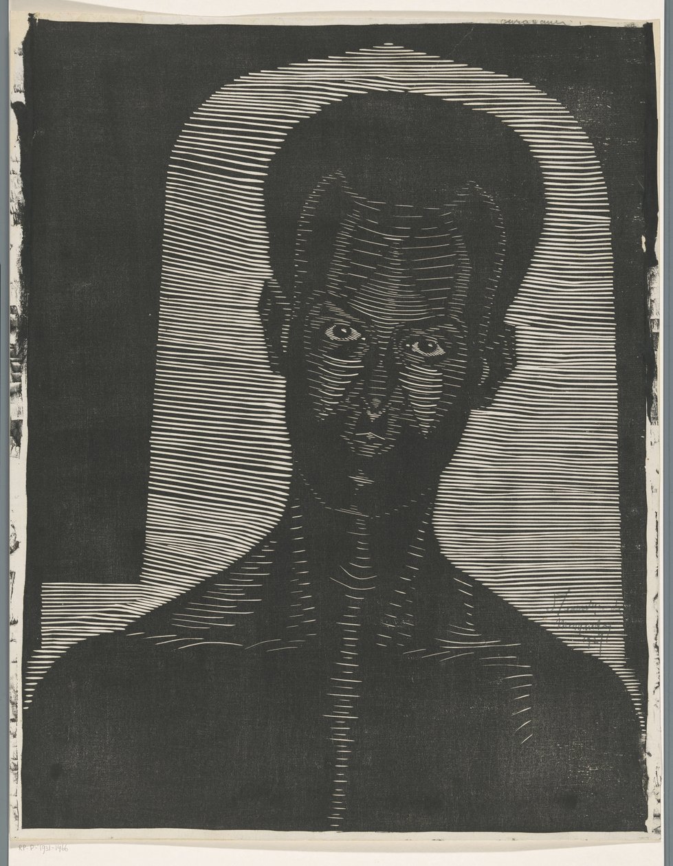 Ritratto di un uomo sconosciuto da Samuel Jessurun de Mesquita (signed by artist)