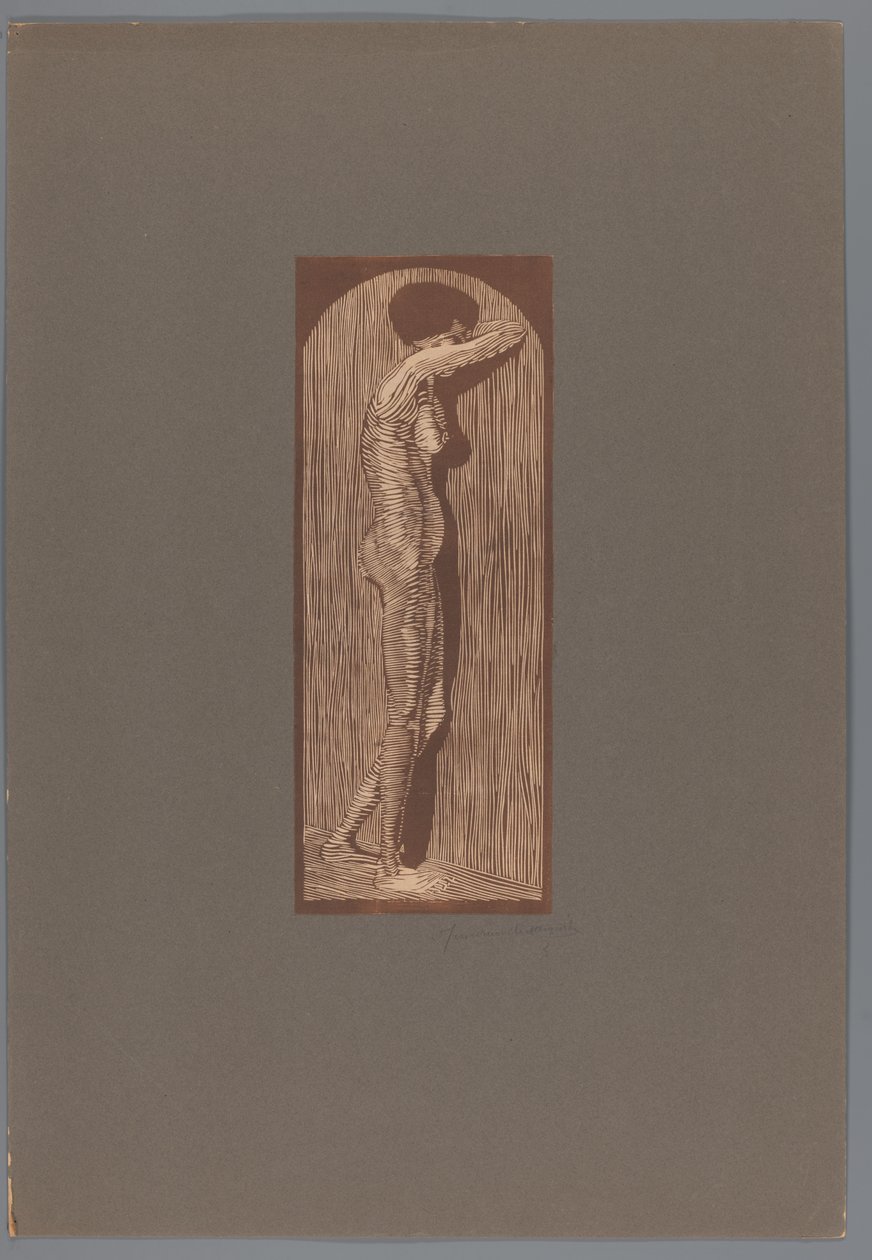 Nudo femminile in piedi da Samuel Jessurun de Mesquita (signed by artist)