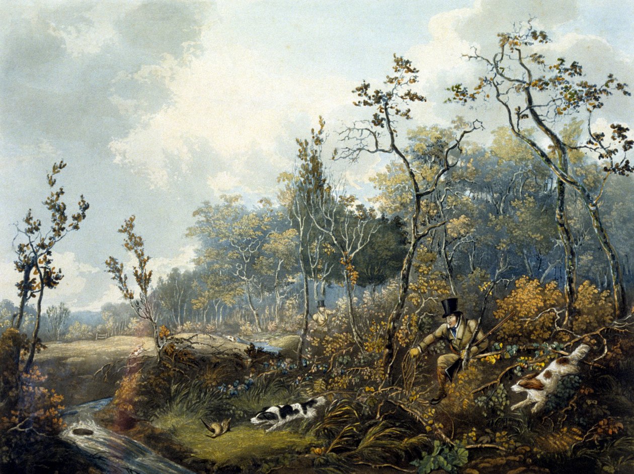 Caccia alla beccaccia (inciso da H.C. Pyall) da Samuel John Egbert (after) Jones