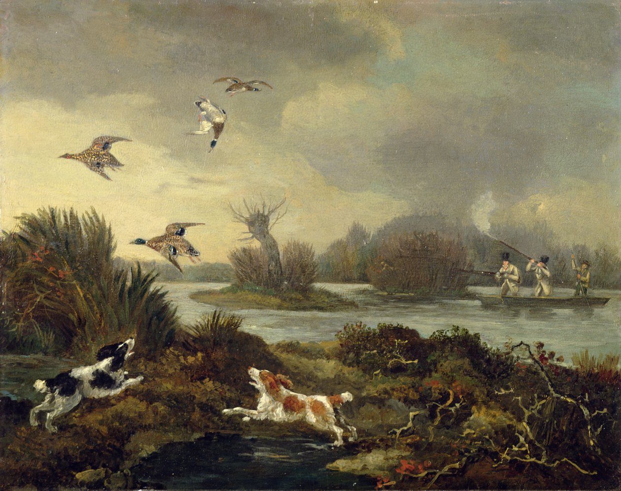Caccia alle anatre, c.1820-45 da Samuel John Egbert Jones