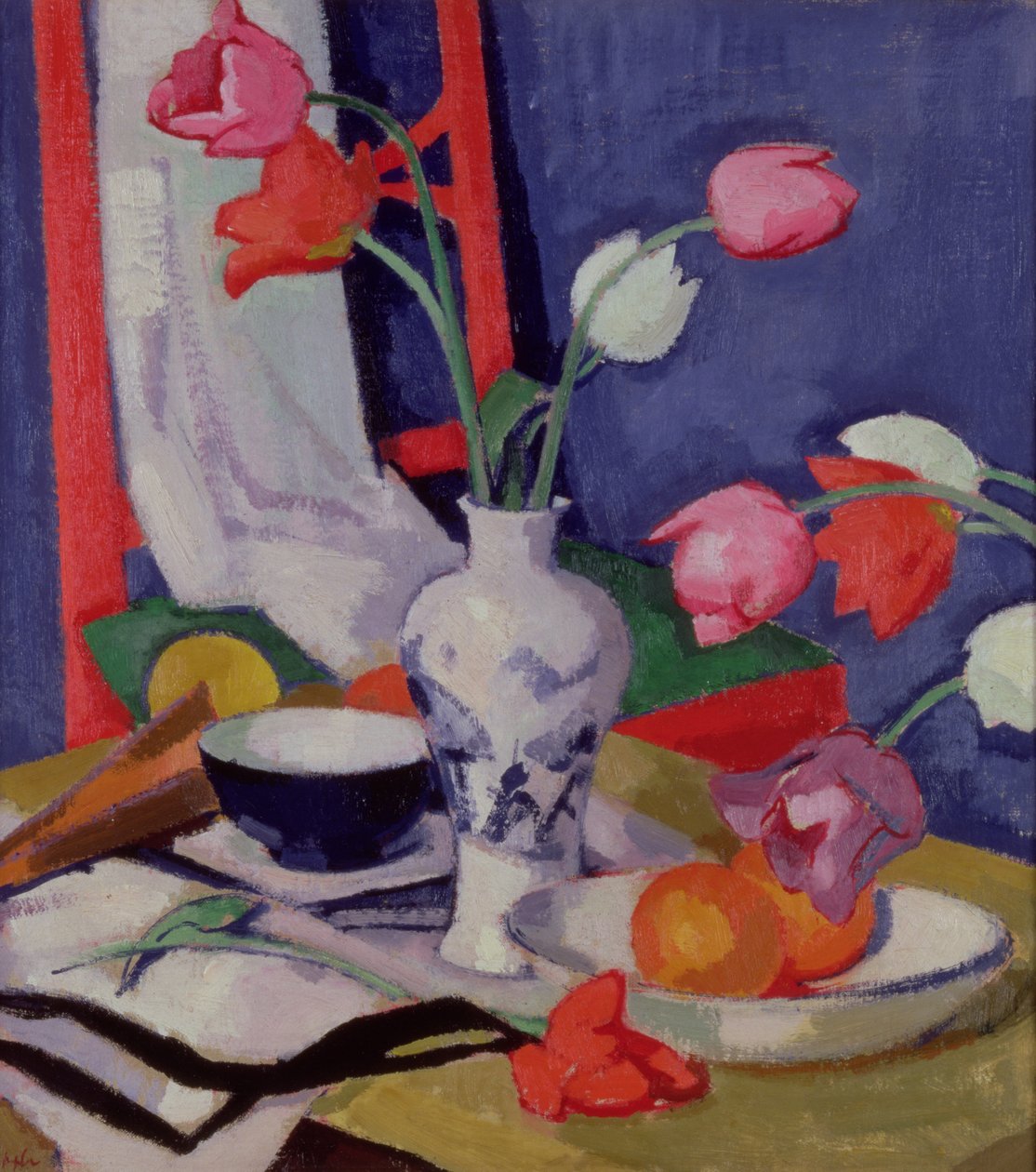 Tulipani e frutta, c.1919 da Samuel John Peploe