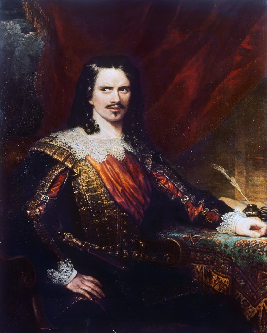 Ritratto di Charles John Kean (1811-1868), direttore e manager teatrale inglese, dipinto di Samuel John Stump (morto nel 1863) da Samuel John Stump