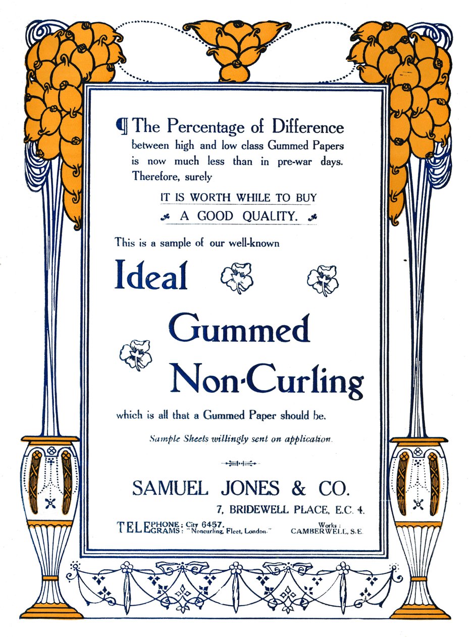 Samuel Jones & Co. - Pubblicità per adesivi non arriccianti ideali da Samuel Jones
