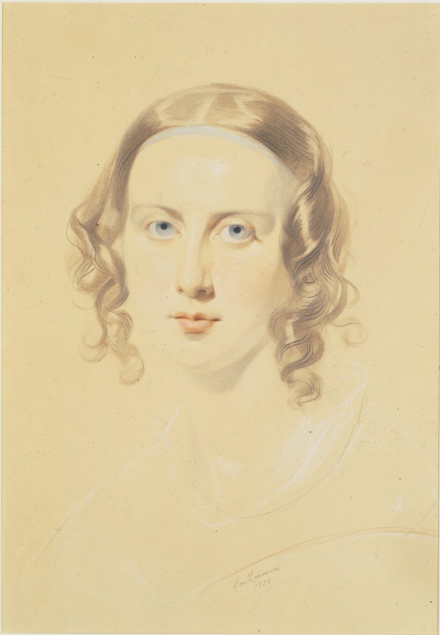 Primo ritratto di Catherine Dickens, 1838 da Samuel Laurence