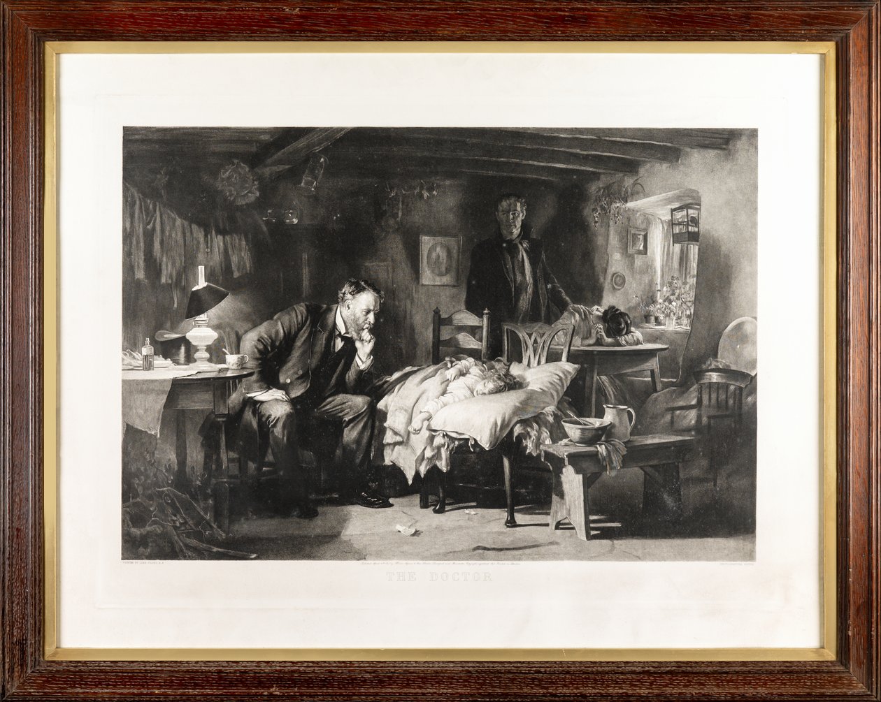 Il Dottore (fotoincisione) da Samuel Luke Fildes