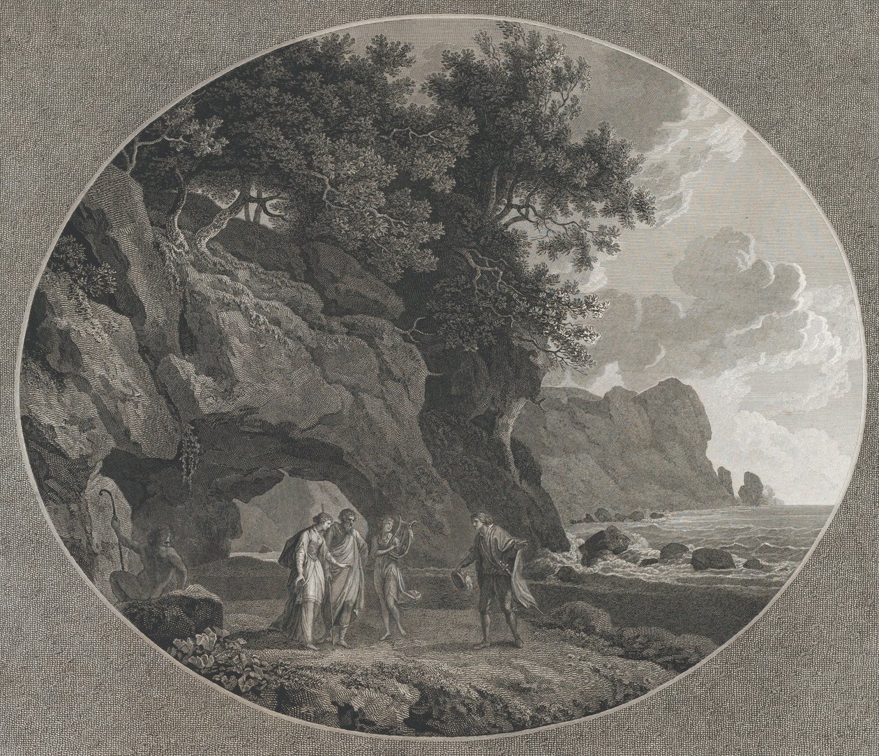 La tempesta, Atto I: Ferdinando e Miranda, 1788 da Samuel Middiman