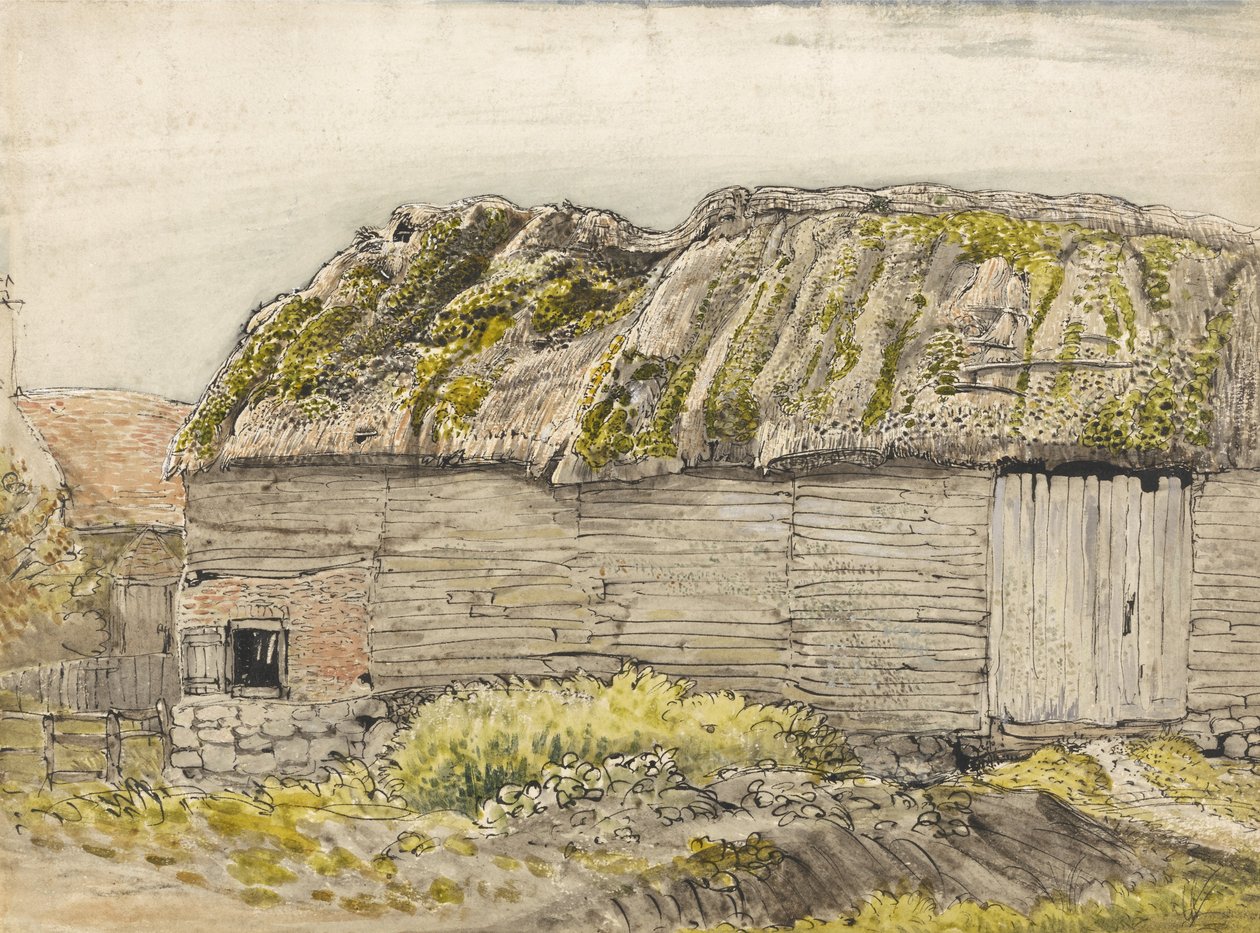 Un fienile con un tetto muschioso, Shoreham da Samuel Palmer
