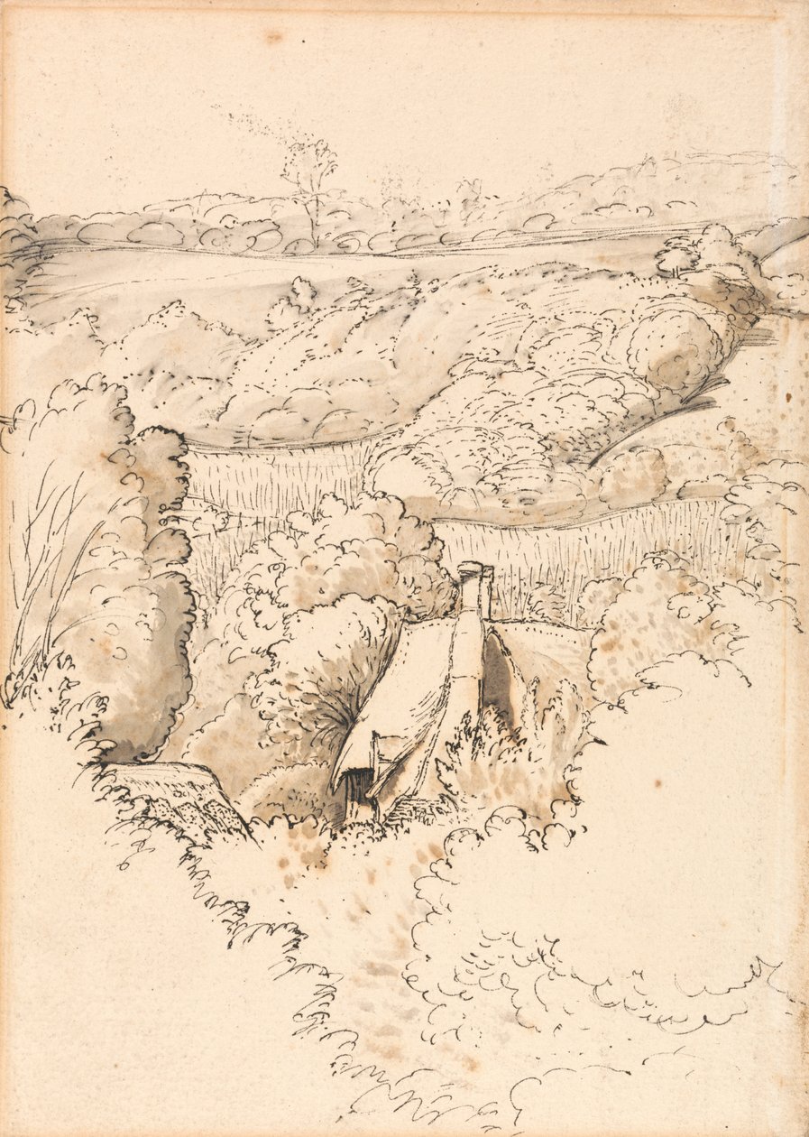 Un cottage tra gli alberi, Shoreham da Samuel Palmer