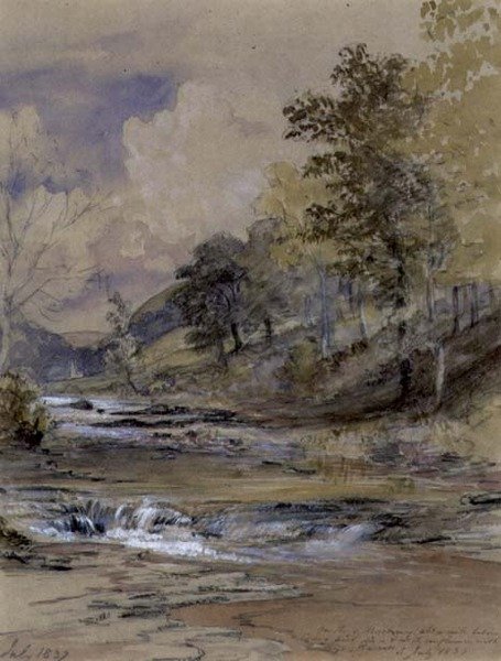 Sul fiume Machwy, Galles da Samuel Palmer