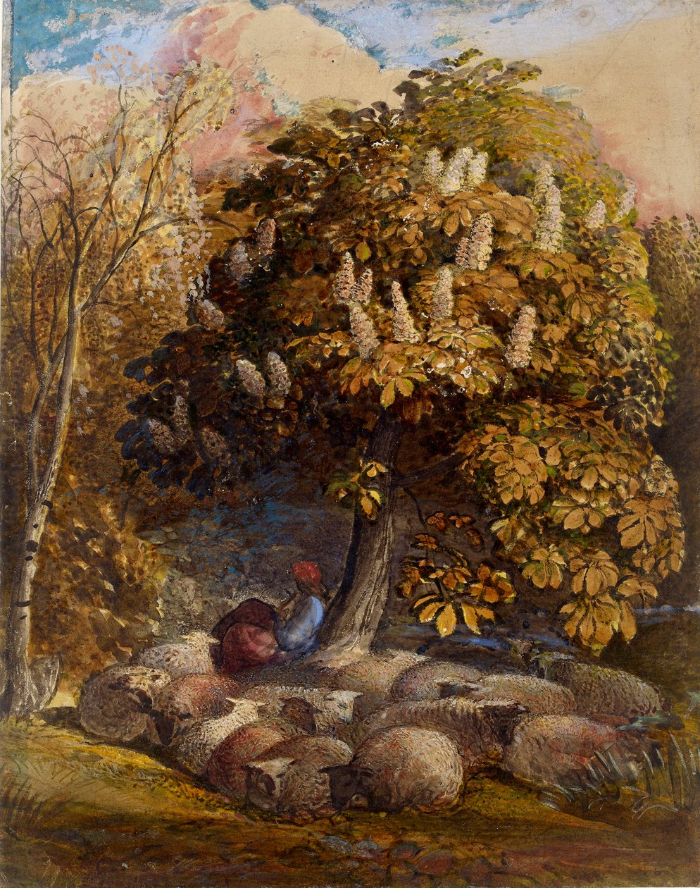 Pastorale con un ippocastano da Samuel Palmer