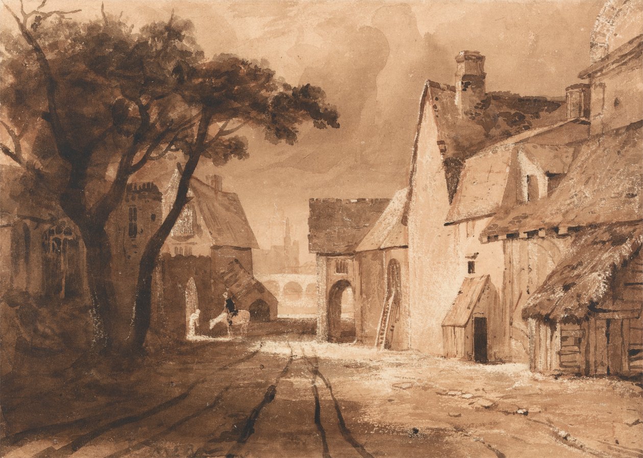 Studio di vecchi edifici da Samuel Palmer
