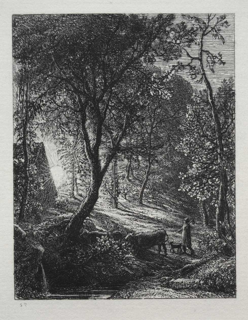 Il cottage del pastore, 1850 da Samuel Palmer