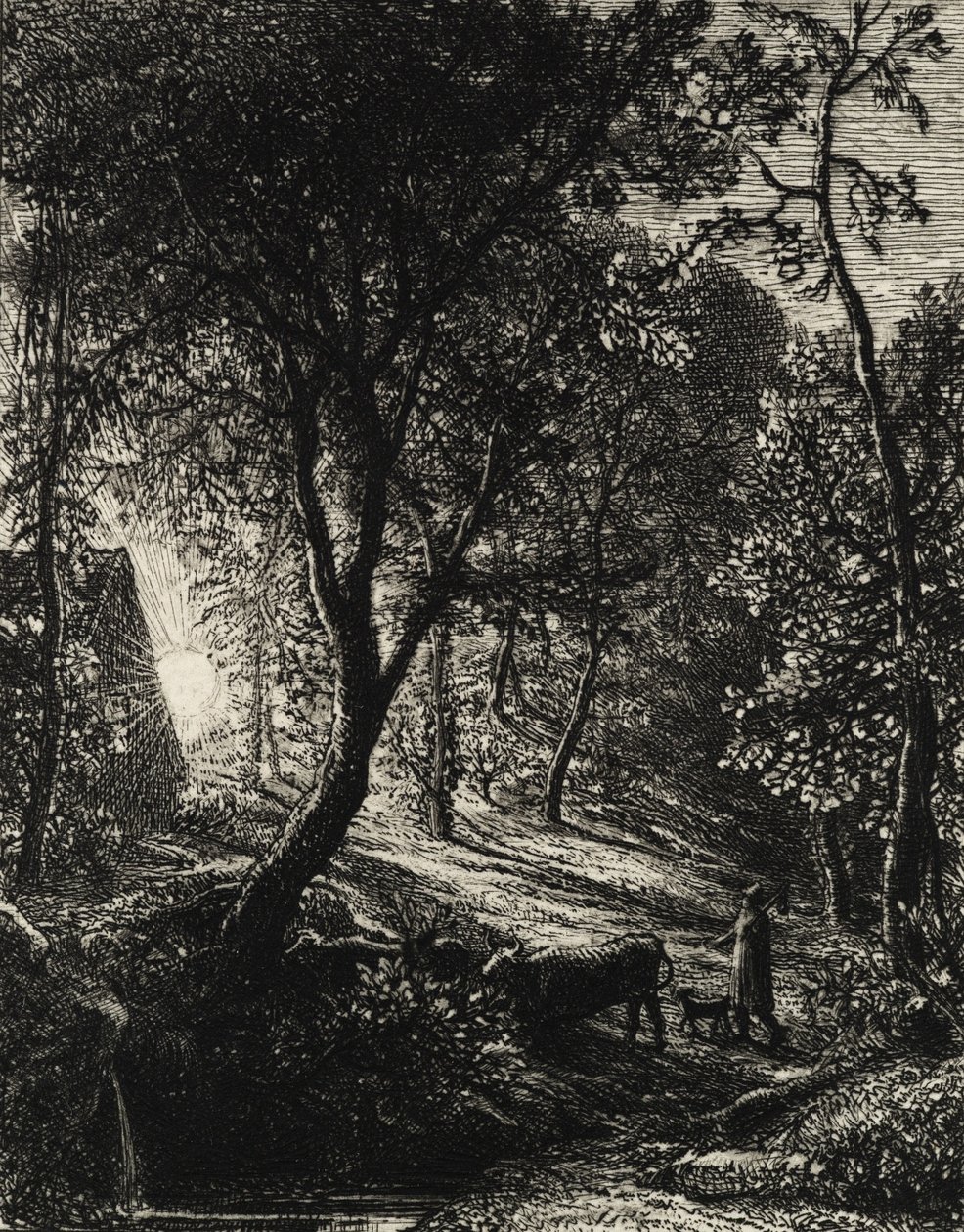 Il cottage del pastore, o Tramonto da Samuel Palmer