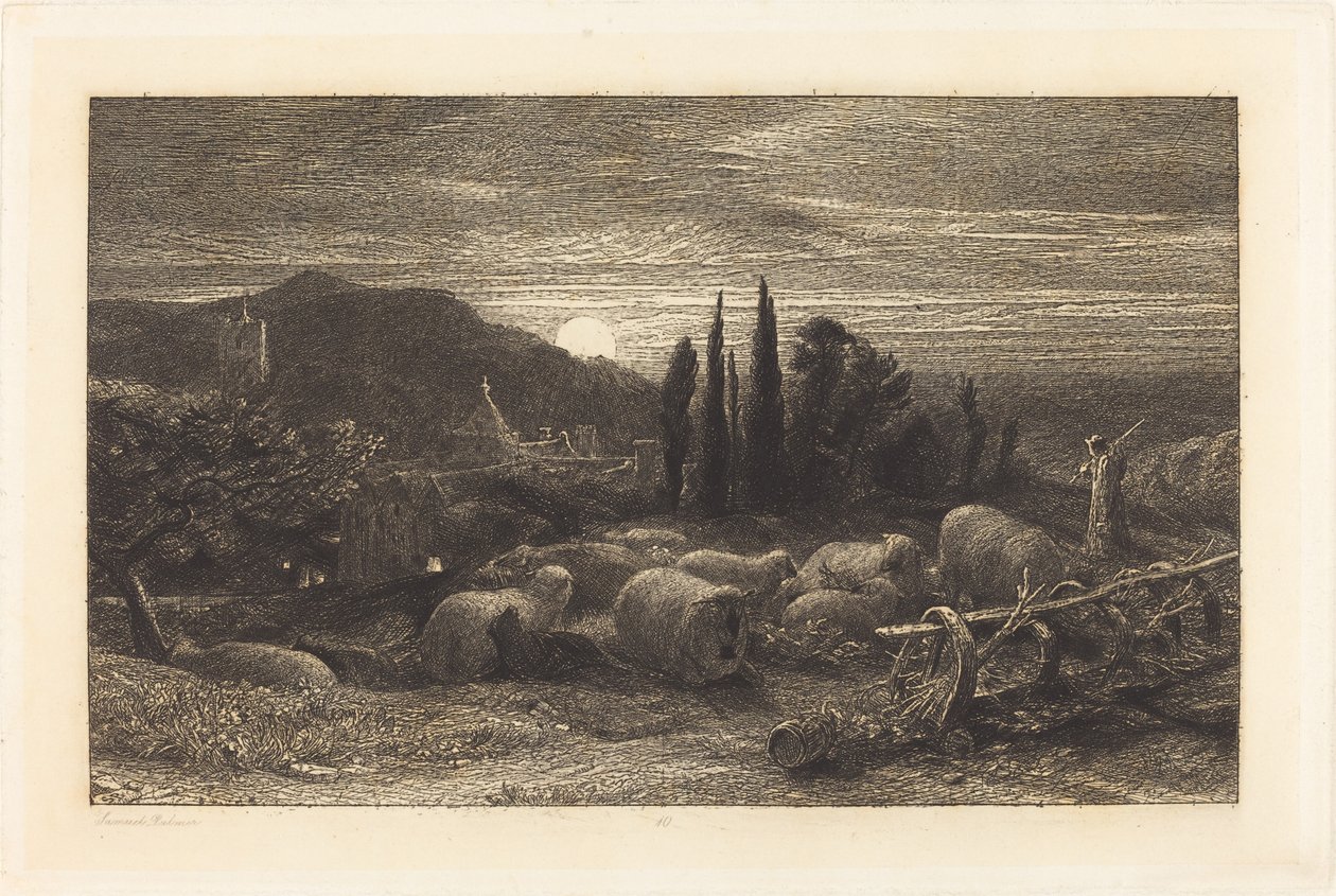 La luna crescente da Samuel Palmer