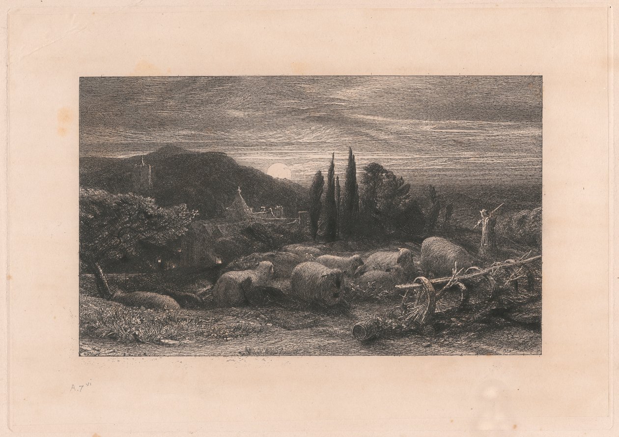 La Luna Nascente da Samuel Palmer