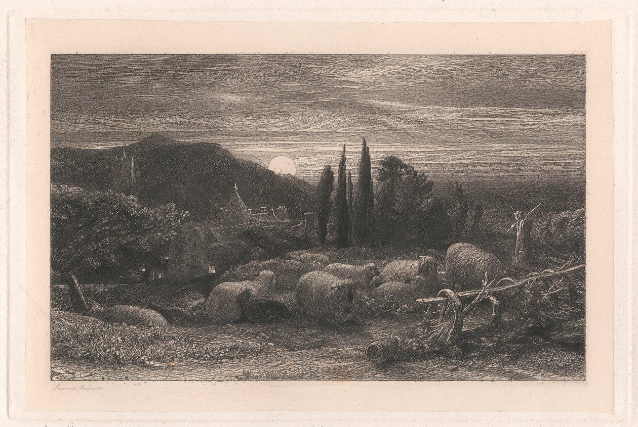 La luna crescente da Samuel Palmer