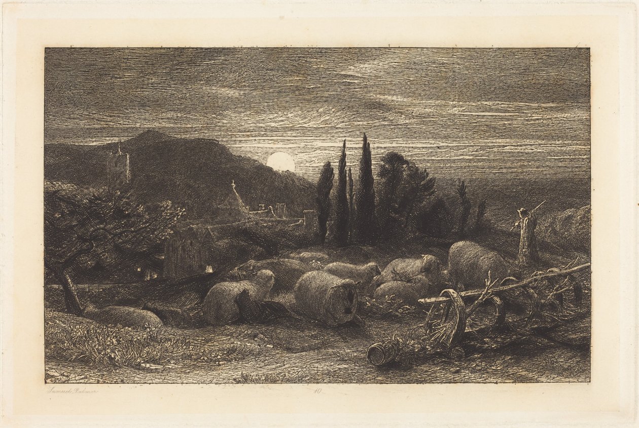 La luna nascente da Samuel Palmer