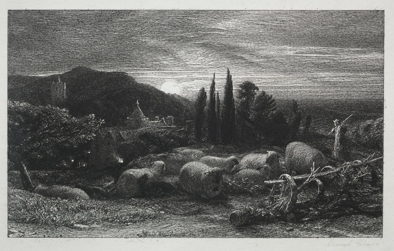 La Luna Nascente da Samuel Palmer