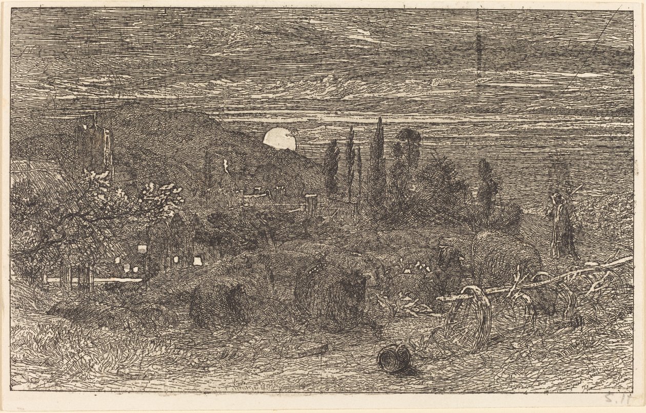 La Luna Nascente, o un Pastorale Inglese da Samuel Palmer