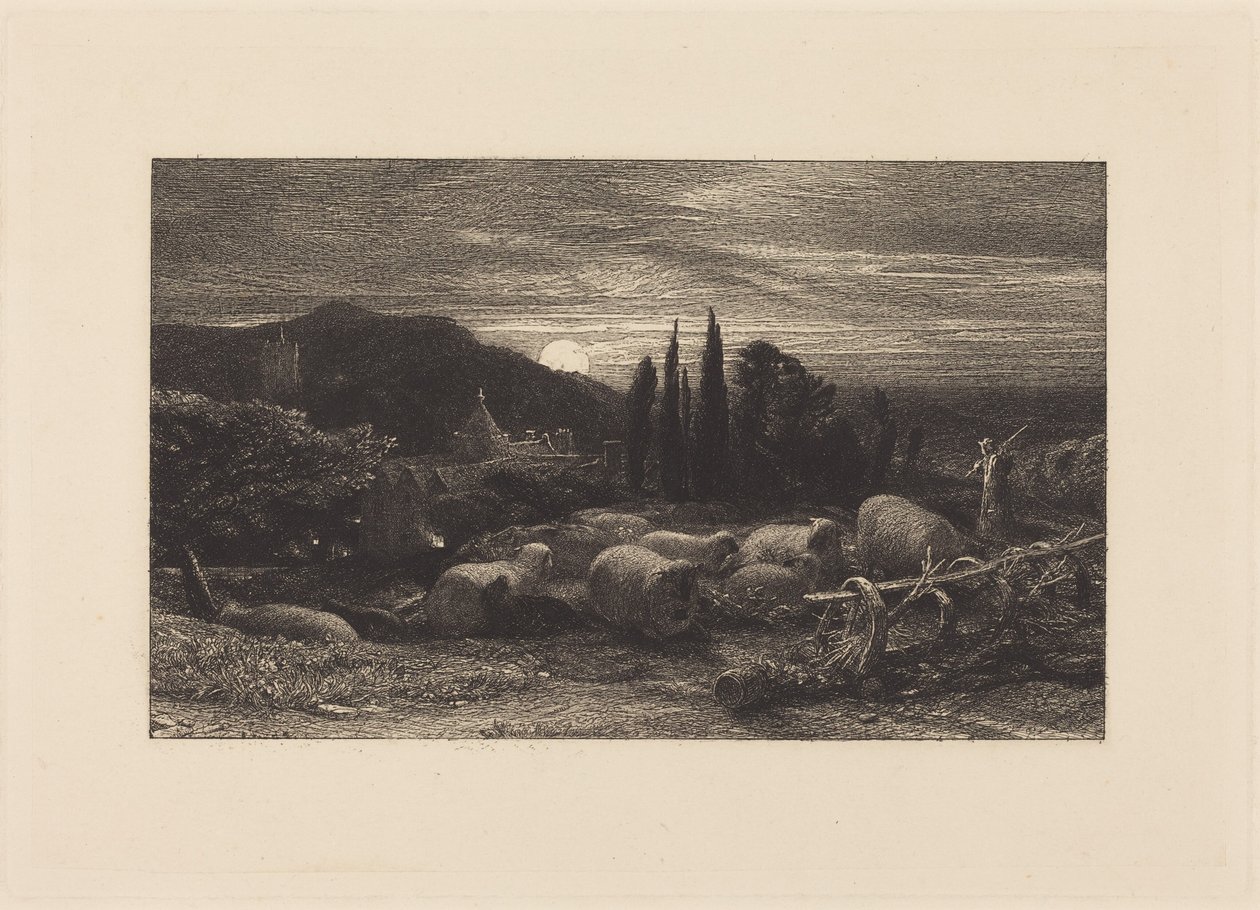 La luna nascente, o Una pastorale inglese da Samuel Palmer