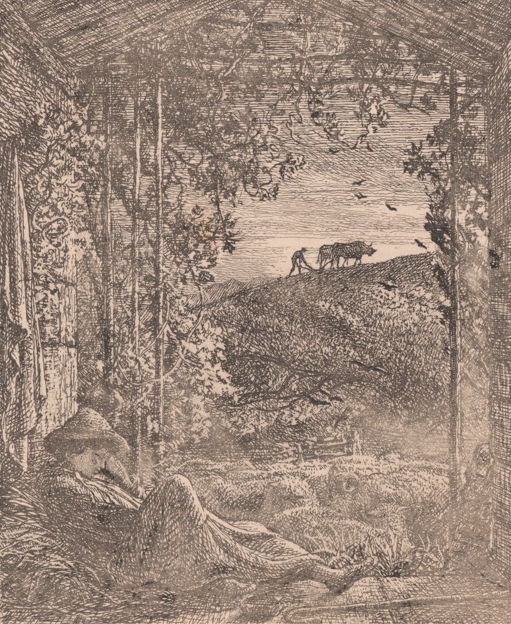 Il pastore dormiente da Samuel Palmer