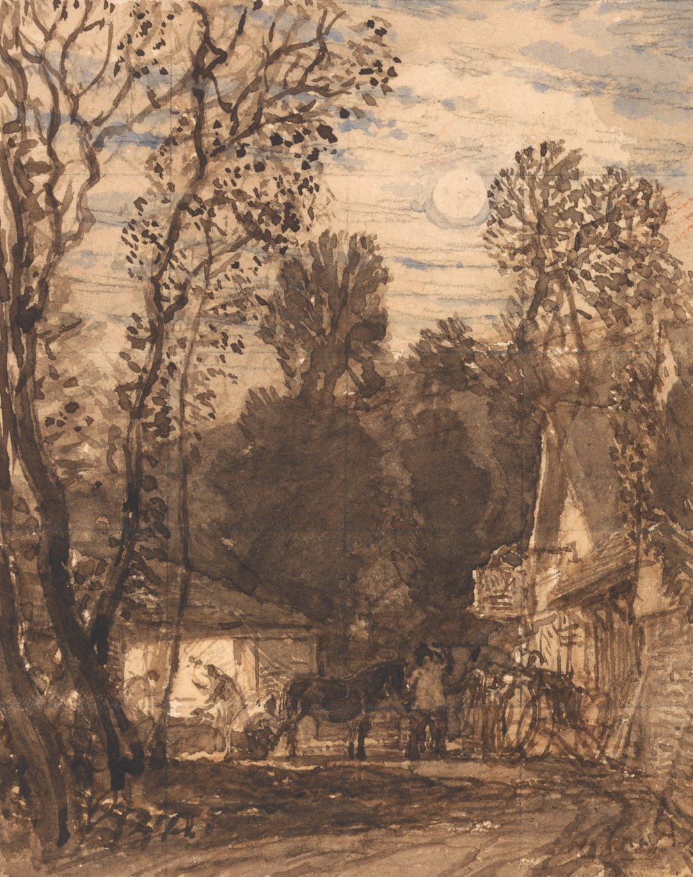 Il fabbro lungo la strada da Samuel Palmer