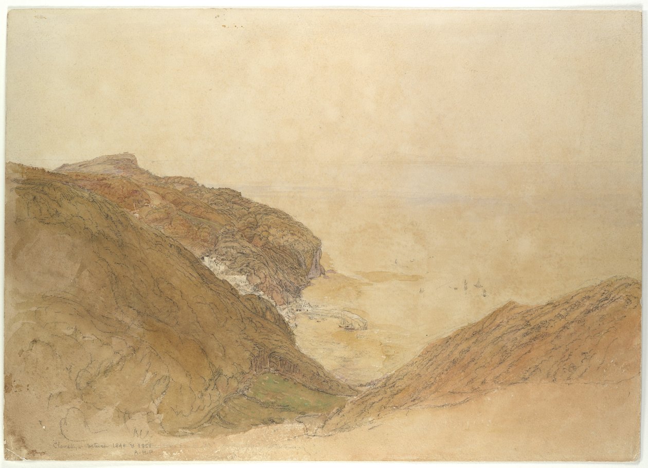 Veduta di Clovelly, Devon da Samuel Palmer