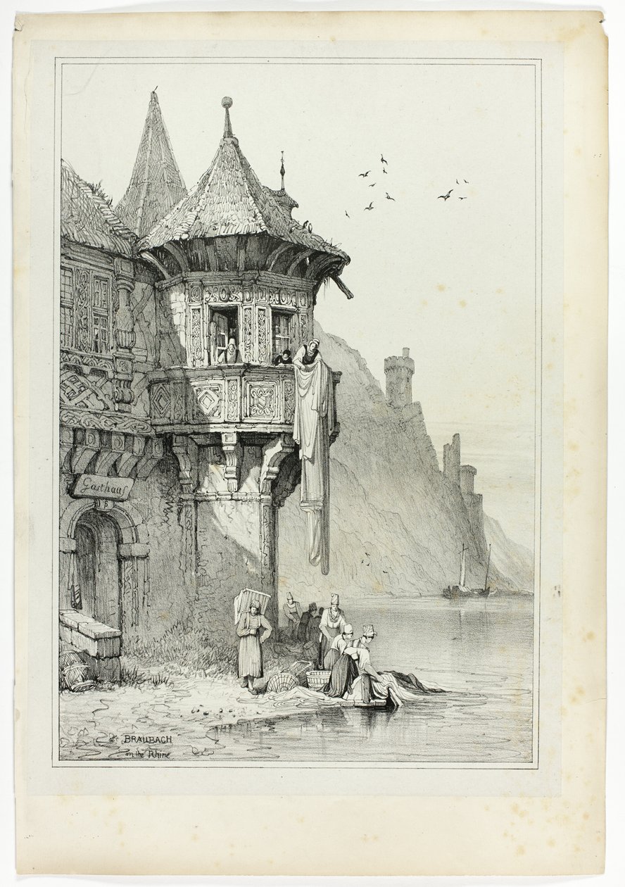 A Braubach sul Reno da Samuel Prout