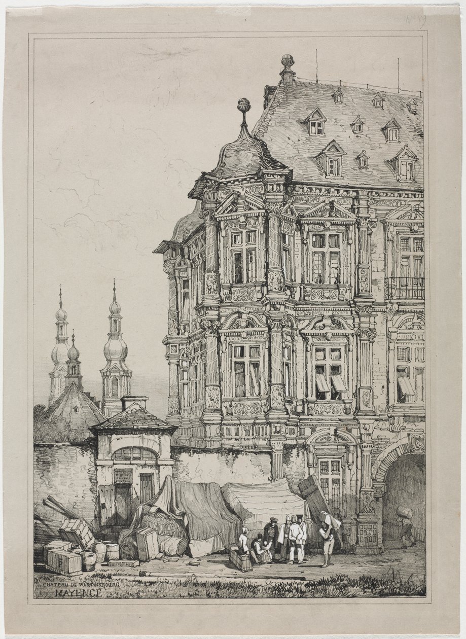 Castello di Martinsburg, Magonza, Germania da Samuel Prout