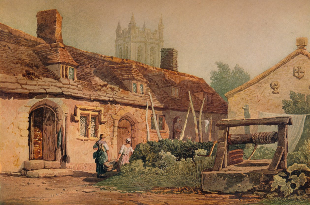 Cottage a Glastonbury, c1819 da Samuel Prout