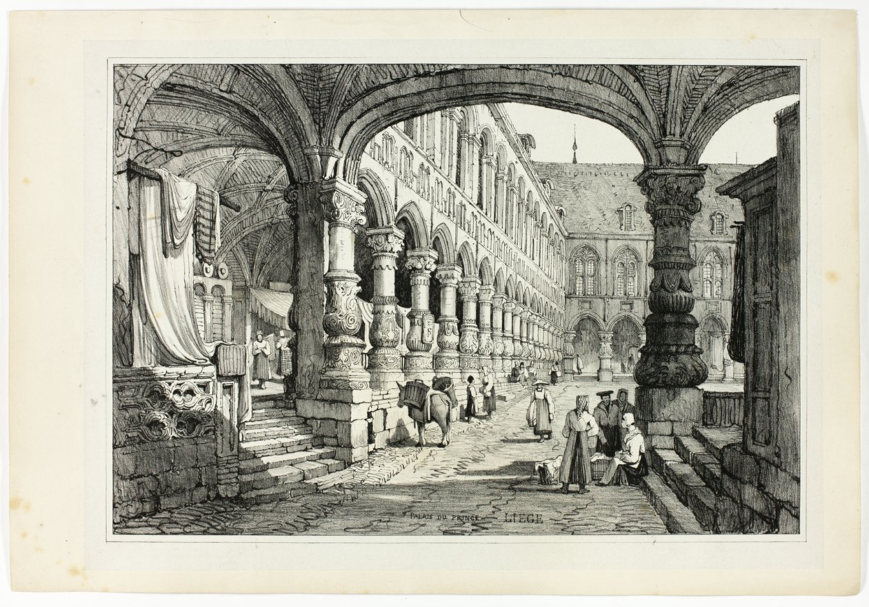 Palazzo del Principe, Liegi da Samuel Prout