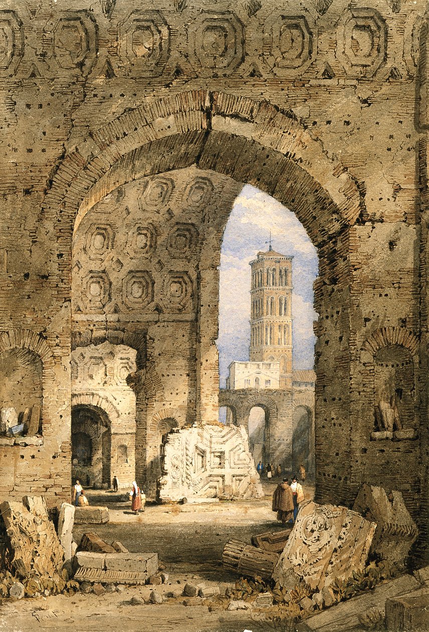 Tempio della Pace, Foro Romano da Samuel Prout