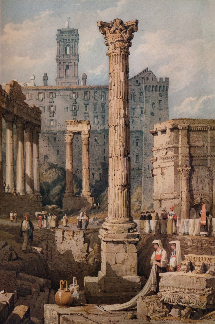 Veduta nel Foro, Roma da Samuel Prout
