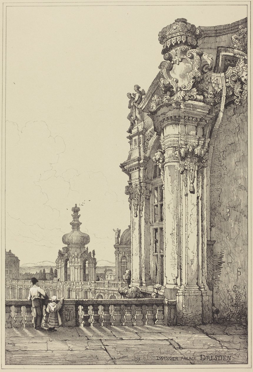 Palazzo Zwinger, Dresda da Samuel Prout