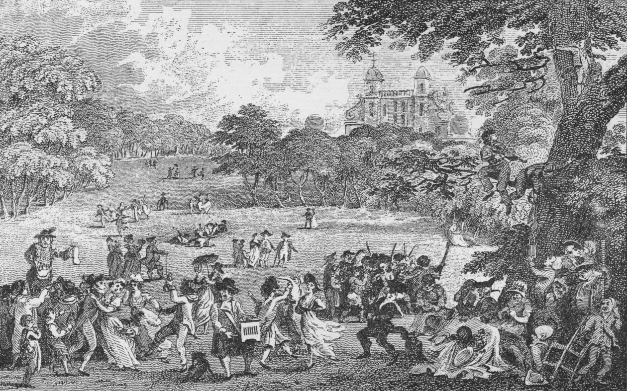Nel Greenwich Park il Lunedì di Pentecoste, c1802, 1912 da Samuel Rawle