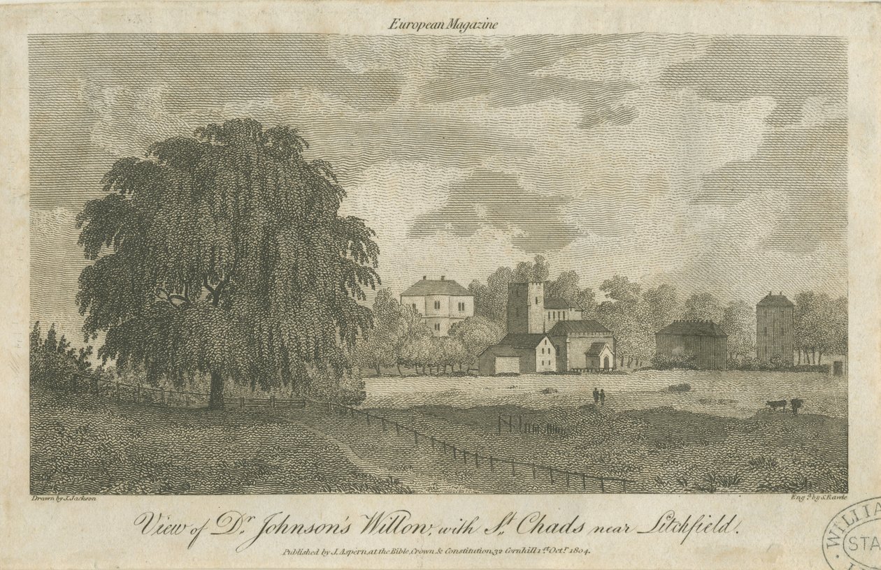 Lichfield - Salice del Dr. Johnson da Samuel Rawle