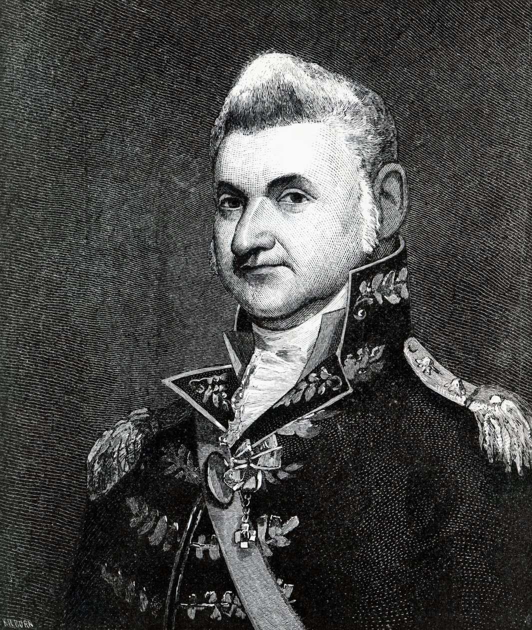 Ritratto di Henry Dearborn (1751-1829) (incisione) da Samuel Smith Kilburn