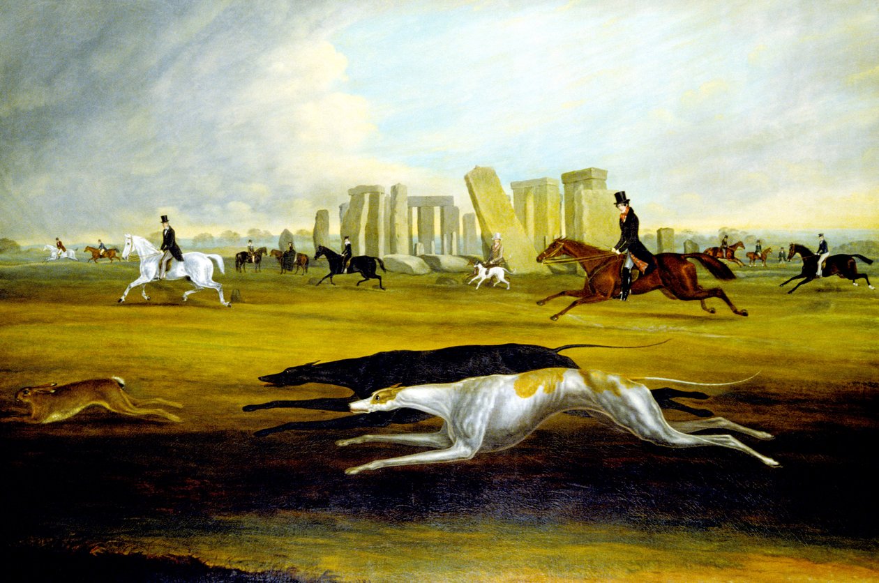 La famiglia Pinckney a caccia a Stonehenge da Samuel Spode
