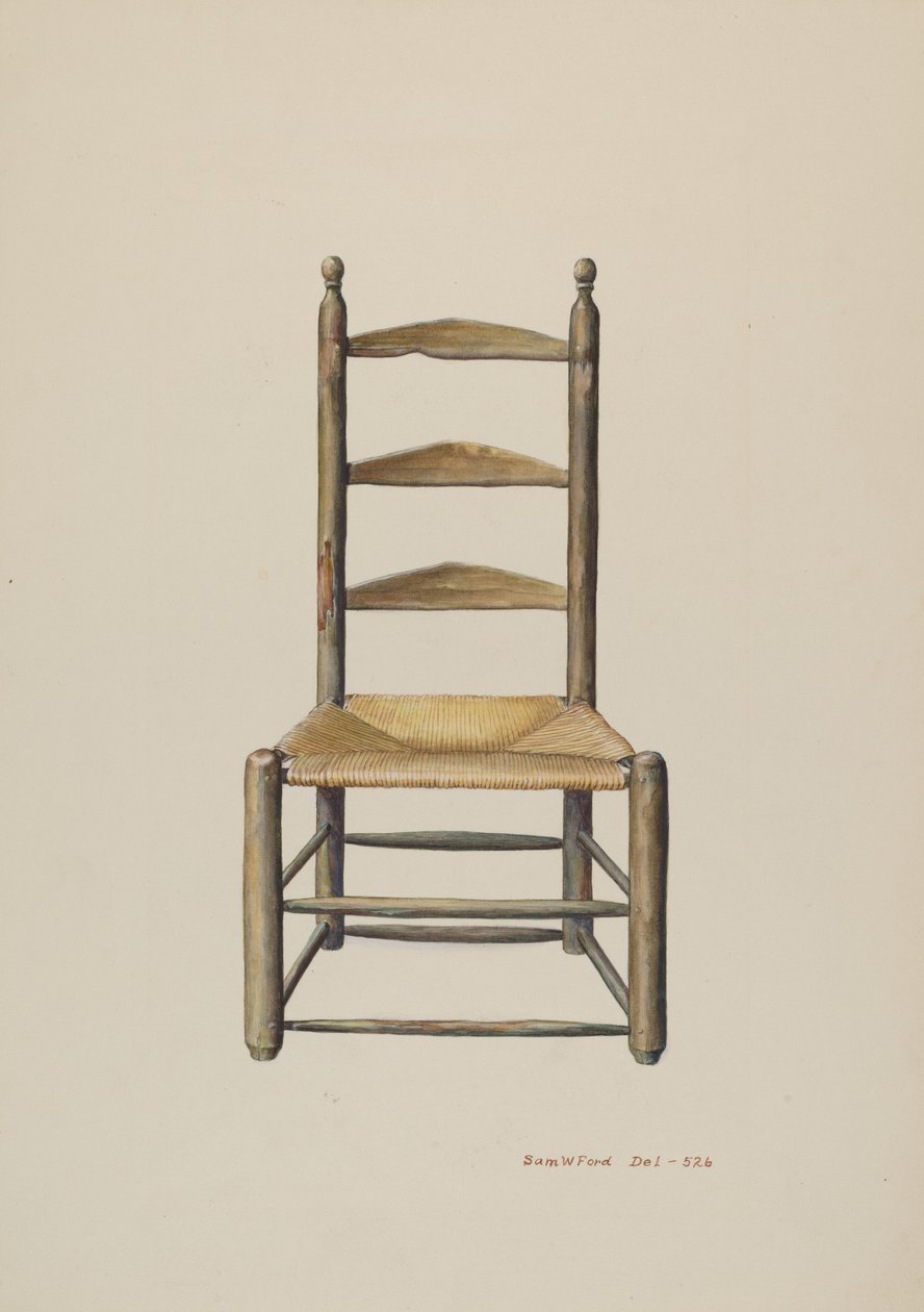Sedia a Schienale a Scala della Pennsylvania da Samuel W. Ford