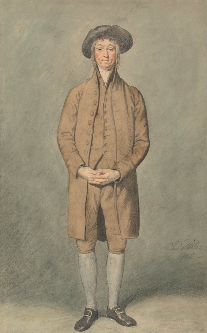 Il signor Mathews come Matthew Daw in The School for Friends da Samuel de Wilde
