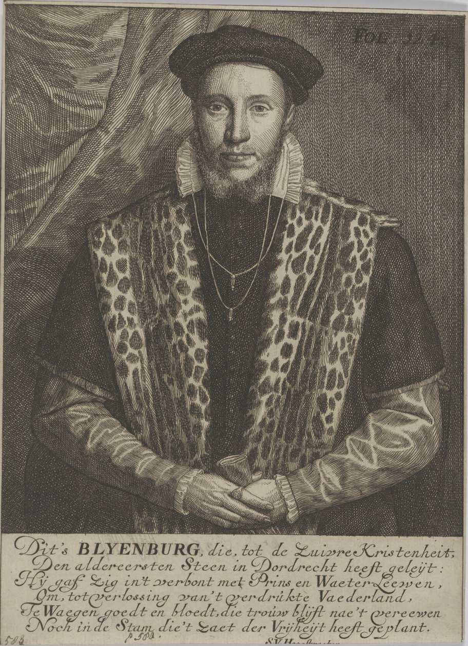 Ritratto di Adriaan van Blyenburg, signore di Schobbeland da Samuel van Hoogstraten
