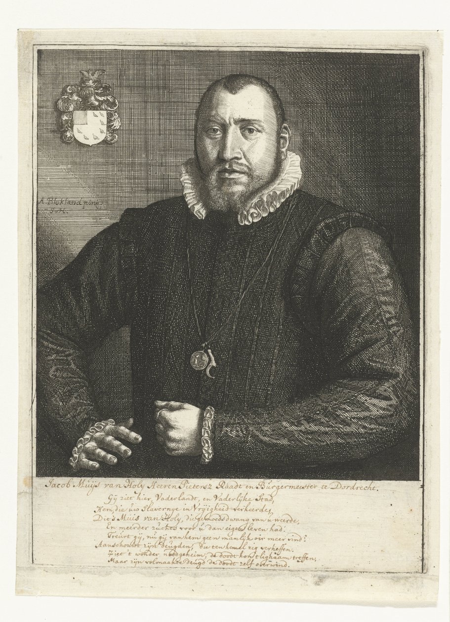 Ritratto di Jacob Muys van Holy da Samuel van Hoogstraten
