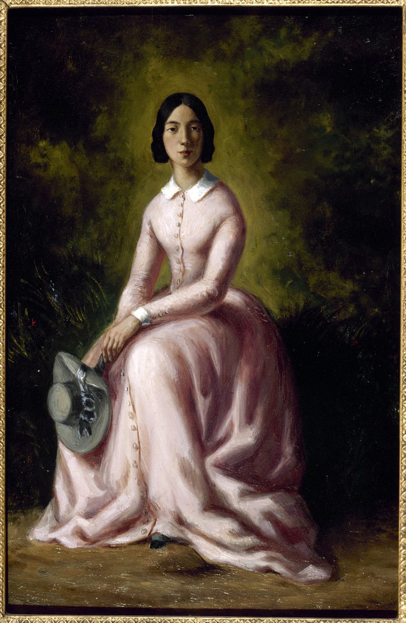 Ritratto della cantante e compositrice Pauline Viardot 1821-1910 da Sand