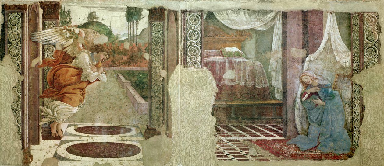 Annunciazione da San Martino della Scala da Sandro Botticelli